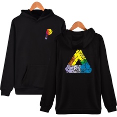 Europe and the Trend of PALACE Triangle Cotton and Cashmere Turtleneck Skateboard Hoodie Hoody Casual Sweatshirt(black1)