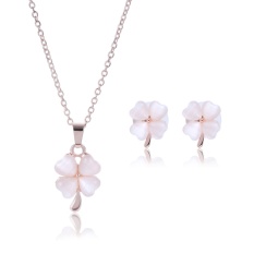 Eropa dan Amerika Serikat Perhiasan Jual Fashion Indah Anting Sesuai dengan Clover Kalung Suits-Intl