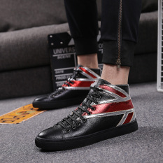Europe Station Karakter Musim Gugur Bernapas Sepatu Pria Anak Sepatu Pria (Tambah Beludru Model Hitam)