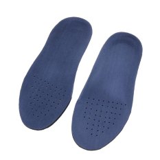 EVA Flat Kaki Penopang Lengkungan Ortopedi Sol Kaki Perawatan untuk Pria dan Wanita (Biru) (L) -Intl