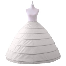 Pernah Gaun Putih 6 Hoops Petticoat Memetiknya untuk Gaun Pernikahan Pengantin Gaun Malam-Intl