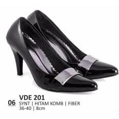 Everflow Sepatu Formal / Sepatu Pantofel / Sepatu Kerja / Sepatu High Heels Wanita Everflow VDE 201 Heels 8 cm Hitam