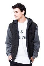 evio Quilted Bomber Jacket 129 - Hitam