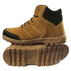 EWN Sepatu Boots / Sepatu Hiking / Sepatu Touring / Sepatu Casual Pria / Sepatu Biker / Sepatu Safety- Hitam Mocca