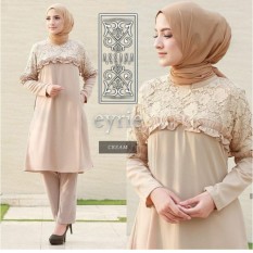Baju wanita/Blouse/Kemeja Wanita/Jumpsuit/Playsuit Wanita/Baju Atasan/long dress/Dress Wanita/Baju Muslim/Jumpsuit/Sweater&Cardigan Wanita/Baju Tidur/baju Santai/Tunik/Rajut Waanita/baju murah/celana wanita-murah/fashion wanita/EYRIE TUNIK MOCCA