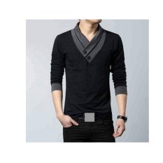 F Fashion Kaos Pria Minho - Hitam / Baju Pria / Kemeja Pria / Baju Santai Pria / Baju Muslim Pria / Kemeja Formal / Atasan Pria