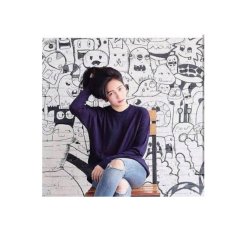 F Fashion Sweater Wanita Jumbo Boxy - Navy / Sweater Wanita / Baju Hangat / Baju Tebal / Sweater Panjang / Kaos Sweater / Sweater Rajut / Sweater Big / Sweater XL