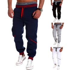 Pabrik Penjualan Pria Baru Casua Splicing Sports Pants Grey-Intl