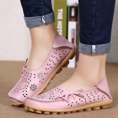 Pabrik Grosir Sandal Musim Panas Sepatu Lubang Datar Kulit Kasual Sepatu Anak Perempuan Berusia Doug Mama Sepatu Kode Merah Muda-Internasional
