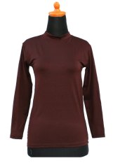 Faf galeri Baju Manset Atasan All size & Jumbo - Coklat Tua
