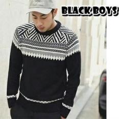 Sweater rajut pria Murah / Black Boy triball