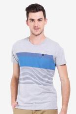 FAMO Pakaian Atasan Kasual Kaos T-Shirt Pria Men Tshirt Grey Diskon discount murah bazaar baju celana fashion brand branded
