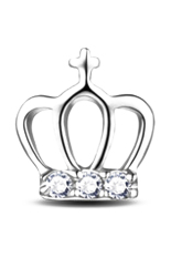 Fancyqube 1 Pair Putri Mahkota 925 Sterling Z Rhinestone Telinga Stud Earrings Jewelrysilver