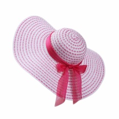 Fancyqube Jual Hot Fashion 2017 Baru Fashion Summer Beach Hat Fuchsia-Intl