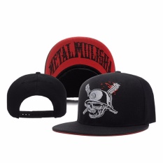 Fancyqube Baru Gaya Cap Snapback Klasik Partai Bunga Hat Mulisha Skull Metal Baseball Adjustable Rockstar Fox untuk Wanita Pria H06 -Intl