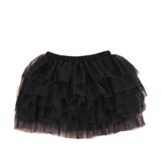 Fang Fang Gadis Anak Dancewear Tutu Pettiskirt Gaun Putri Bouffant Rok (Hitam)