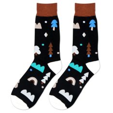 Kaos Kaki Pria Panjang And Warna Warni Serta Berbahan Katun With Motif Awan For Panas Musim Merek Fangfang-Intl