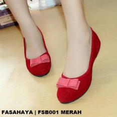Fasahaya Sepatu Wanita Flat Shoes Balet Cantik Terbaru Murah FSB001 Merah