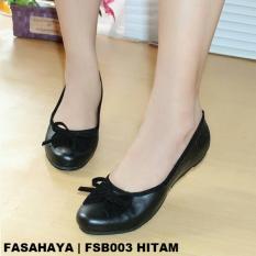 Fasahaya Sepatu Wanita Flat Shoes Balet Cantik Terbaru Murah FSB003 HITAM
