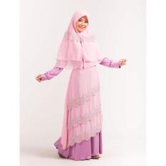FASHION BRANDED Busana Muslim / Gamis Syari Wanita - GHN 4014 ORIGINAL Gareu Fashion