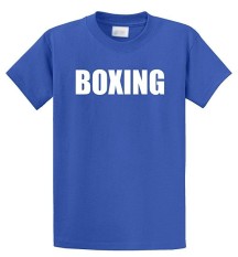 Modis Lucu Tinju Fighter Berjuang MMA Celana Boxer Latihan Kustom Kausal Katun Pria Lengan Pendek Sepanjang T Kemeja Biru-Internasional
