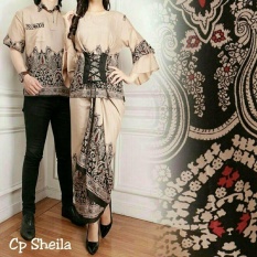 FASHION FLOWER-BAJU COUPLE BAJU PASANGAN BUSANA MUSLIM COUPLE BATIK FASHION COUPLE MUSLIM WEAR BAJU COUPLE SHELILA-COKSU (COWOK DAN CEWEK)