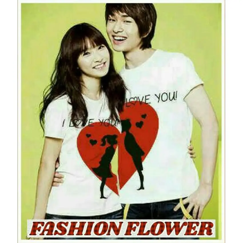 Harga fashion flower baju couple kaos pasangan kaos couple kimono moon love white cowok dan cewek