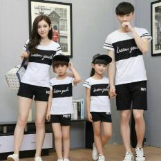 FASHION FLOWER-BAJU KELUARGA KAOS FAMILY FAMILY COUPLE DREAM YOUTH 2 ANAK-PUTIH (AYAH.IBU.ANAK2)