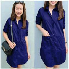 FASHION FLOWER-KEMEJA LONGSHIRT WANITA TUNIK ALIZA - BENHUR