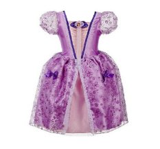 Fashion Gadis Gaun Anak Partai Halloween Gaun Anak Fairy Tale Drama Putri Gaun Umur 2-10 Anak Cosplay Kostum Baju Anak-Ungu Muda-Intl