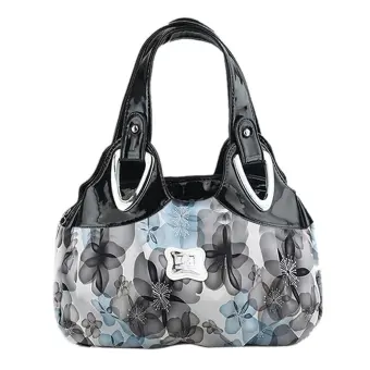 Fashion Tas Wanita Pu Kulit Tote Bag Satchel Dream Bunga Tas Wanita Pu Kulit Tote Bag