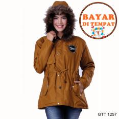 Fashion Jaket Parka Wanita Keren Lucu Dan Modis Ori Gtt 1257 - Coklat