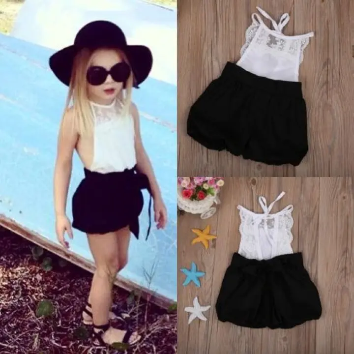 lace romper pants