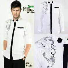 FASHION LEBARAN / Koko Yudika White Baju Koko Lengan Panjang Busana Muslim Pria