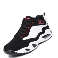 Busana Pria's Sepatu Baru Olahraga Sepatu Bernapas Basket Sepatu (Putih)-Intl