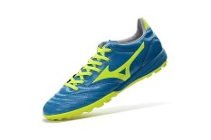 Fashion Sepatu Sepak Bola Musim Panas untuk Mens dan Womens Mizuno MORELIA NEO NEO II FT Soccer Sneakers Ukuran 39-45 (biru/Hijau) -Intl