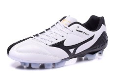 Fashion Sepatu Sepak Bola Musim Panas untuk Mens dan Womens Mizuno Yin dan Yang Pencocokan Warna Kuku FG Soccer Sneakers Ukuran 39 -45 (putih/Hitam) -Intl