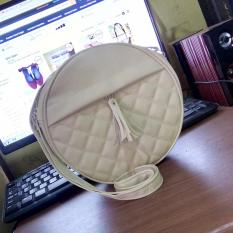 Fashion Tas Slempang MM Galeri Bulat - Krem