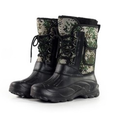 Modis AS Ukuran 8-11 Sepatu Pria Camo Berburu Sepatu Bot Anti-Air Lapisan Bulu Imitasi Karet Kaki- internasional