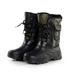 Modis AS Ukuran 8-11 Sepatu Pria Camo Berburu Sepatu Bot Anti-Air Lapisan Bulu Imitasi Karet Kaki- internasional