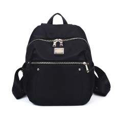 Fashion Women Waterproof Nylon Backpack Vintage Ransel untuk Gadis Remaja Sekolah Kampus Tas Travel Ransel Wanita dari Bahan Kulit