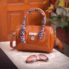 Fashionity Candy Jelly satchel 0880 da Brwn Tas Wanita - Satchel Terbaru - Coklat Natural