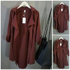 Fashionshop Blazer Bella Maroo / Baju Wanita / Blouse Korea / Atasan Wanita / Baju Formal / Kemeja Wanita / Kemeja Formal / Atasan Muslim / Kemeja Cewek Tunik / Blouse Sabrina