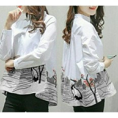 Fashionshop Blouse Kemeja Fanny Lengan Panjang / / Baju Wanita / Blouse Korea / Atasan Wanita / Baju Formal / Kemeja Wanita / Kemeja Formal / Atasan Muslim / Kemeja Cewek Tunik / Blouse Sabrina