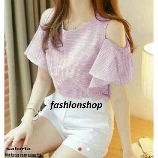 Fashionshop Blouse Wanita Salurina / Baju Wanita / Blouse Korea / Atasan Wanita / Baju Formal / Kemeja Wanita / Kemeja Formal / Atasan Muslim / Kemeja Cewek Tunik   