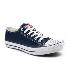 Faster Sepatu Sneakers Kanvas Pria 1603-01 - Navy/Putih 40-45