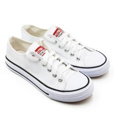 Faster Sepatu Sneakers Kanvas Wanita 1603-03 - White 36/40