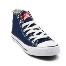 Faster Sepatu Sneakers Kanvas Wanita 1603-04 - Navy/Putih