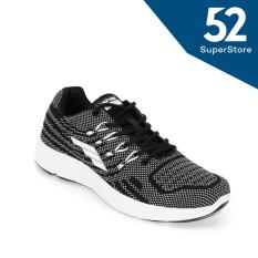 Faster Sepatu Sport Sneakers Cowok / Sepatu Lari Casual & Sepatu Kets L6106 - Black/White - size 40-44