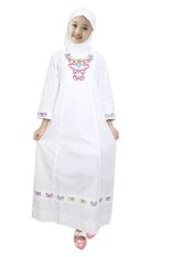 Fayrany Busana Muslim Anak Gamis Putih FGP-003B - Putih